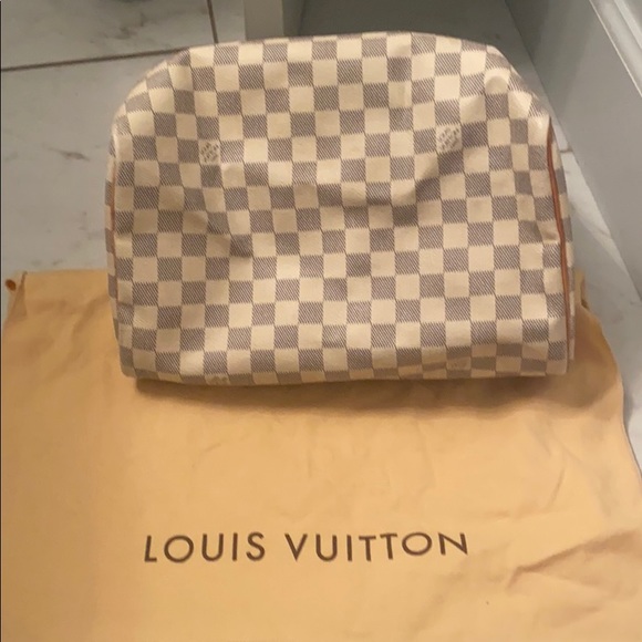 Louis Vuitton speedy 30 damier azul - Picture 5 of 7